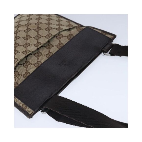 Pre Loved Gucci GG Supreme Crossbody Bag Women Brown Shoulder Bags - Picture 6 of 8